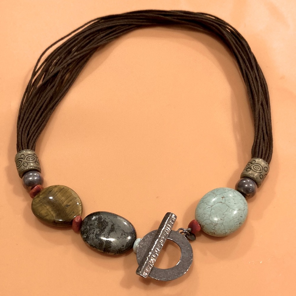 N1891 Retired Silpada Polycotton Cord Necklace